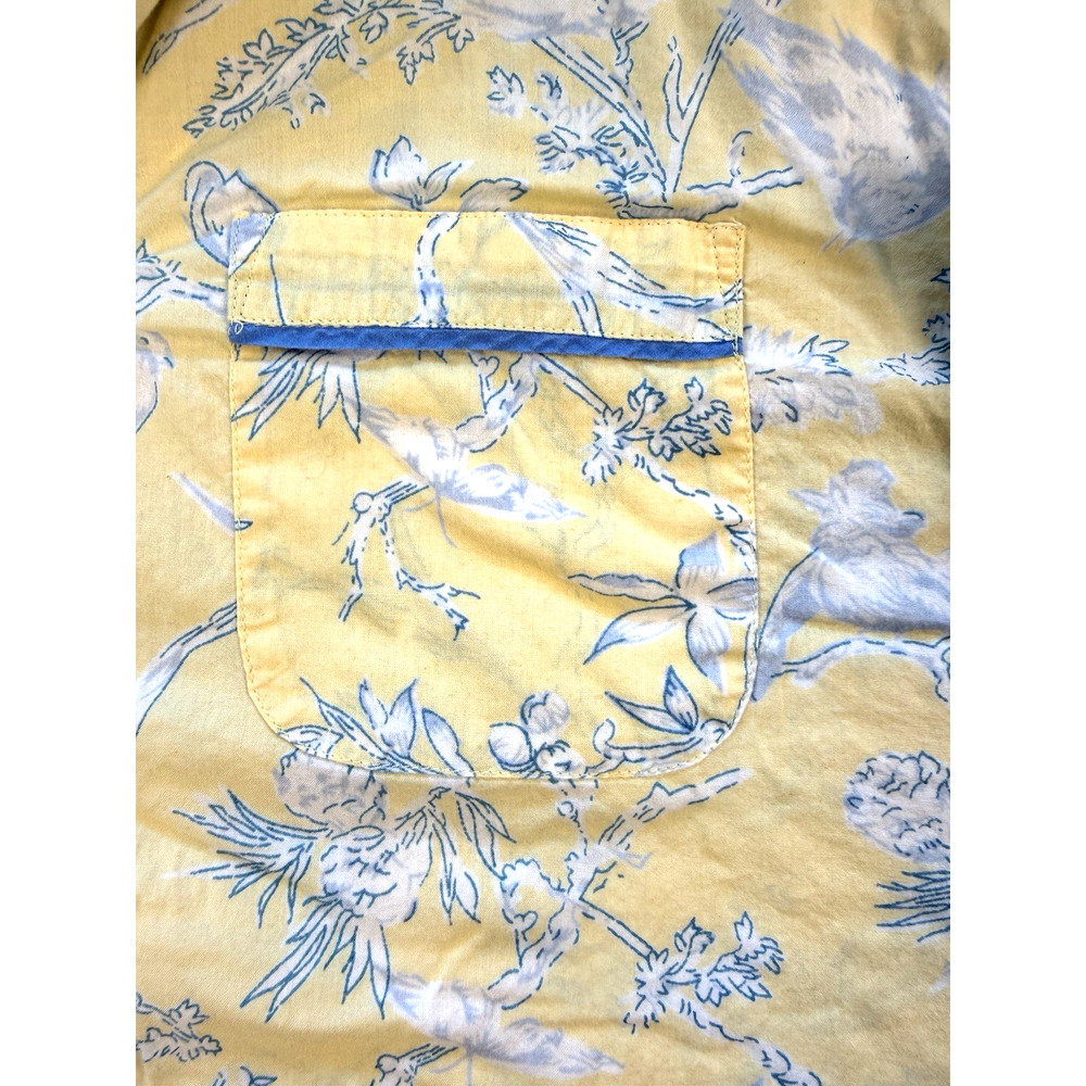 Ella Simone pajamas 3x yellow blue toile Cottagecore Preppy Coastal Chic - Picture 2 of 3